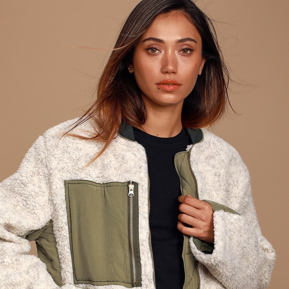 FREE PEOPLE Rivington Sherpa Jacket XS- worn once